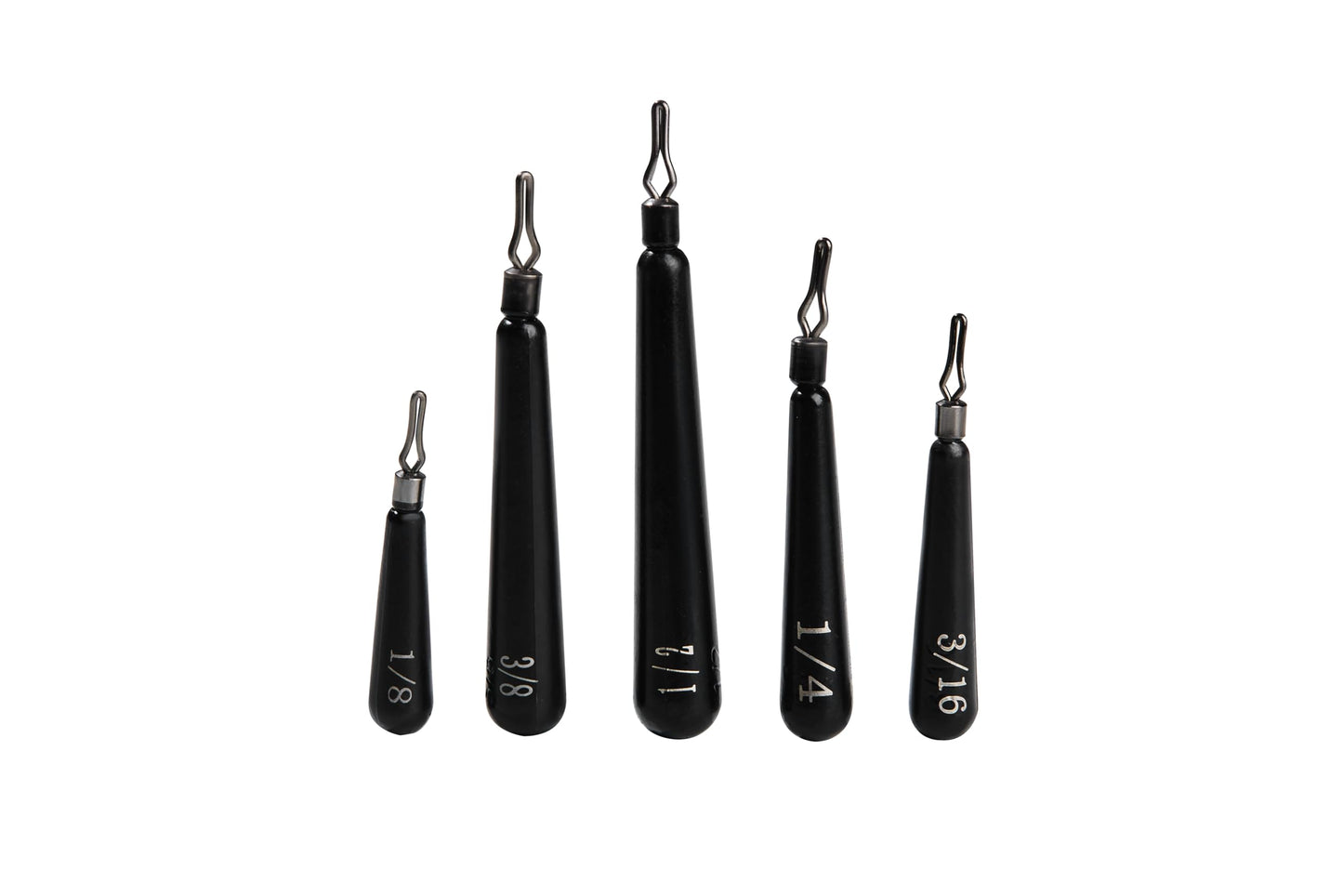 Premium 10-Pack Tungsten Drop Shot Weights – Skinny 1/8 oz Fishing Sinkers for Drop Shot Rig, Bass Fishing Weights Ki