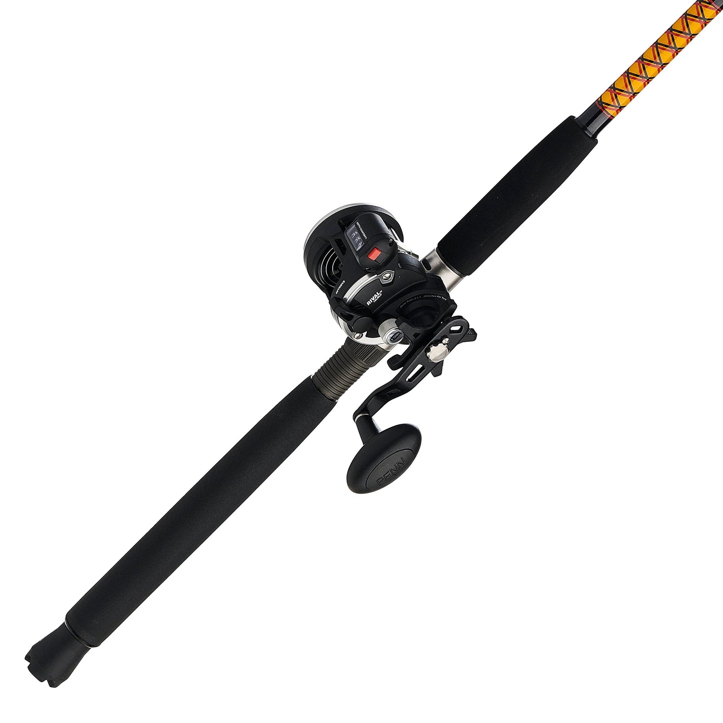Ugly Stik Bigwater Casting Rod & Penn Rival Level Wind Reel Combo – Heavy-Duty Saltwater Fishing Rod and Reel Setup for Big Game Fishing